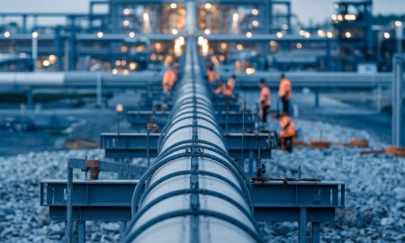 Construction of 12 valve pits at gas processing stations 608, 609, and 610 by Bidboland Gas Refinery Company.